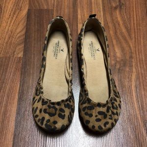 Leopard print ballet flats